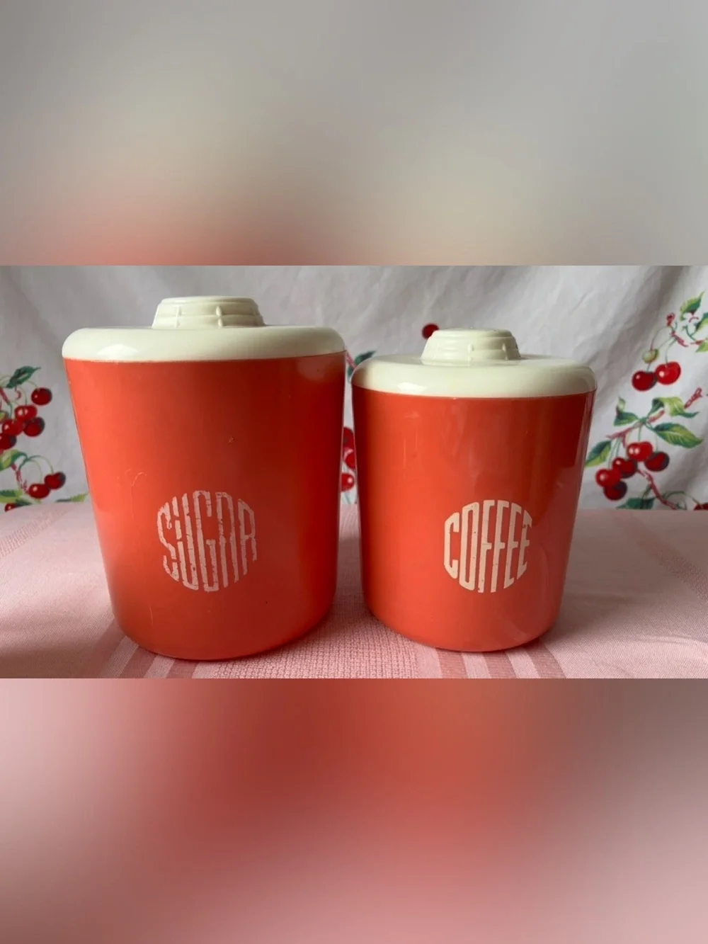 Pink Vintage Canister Set